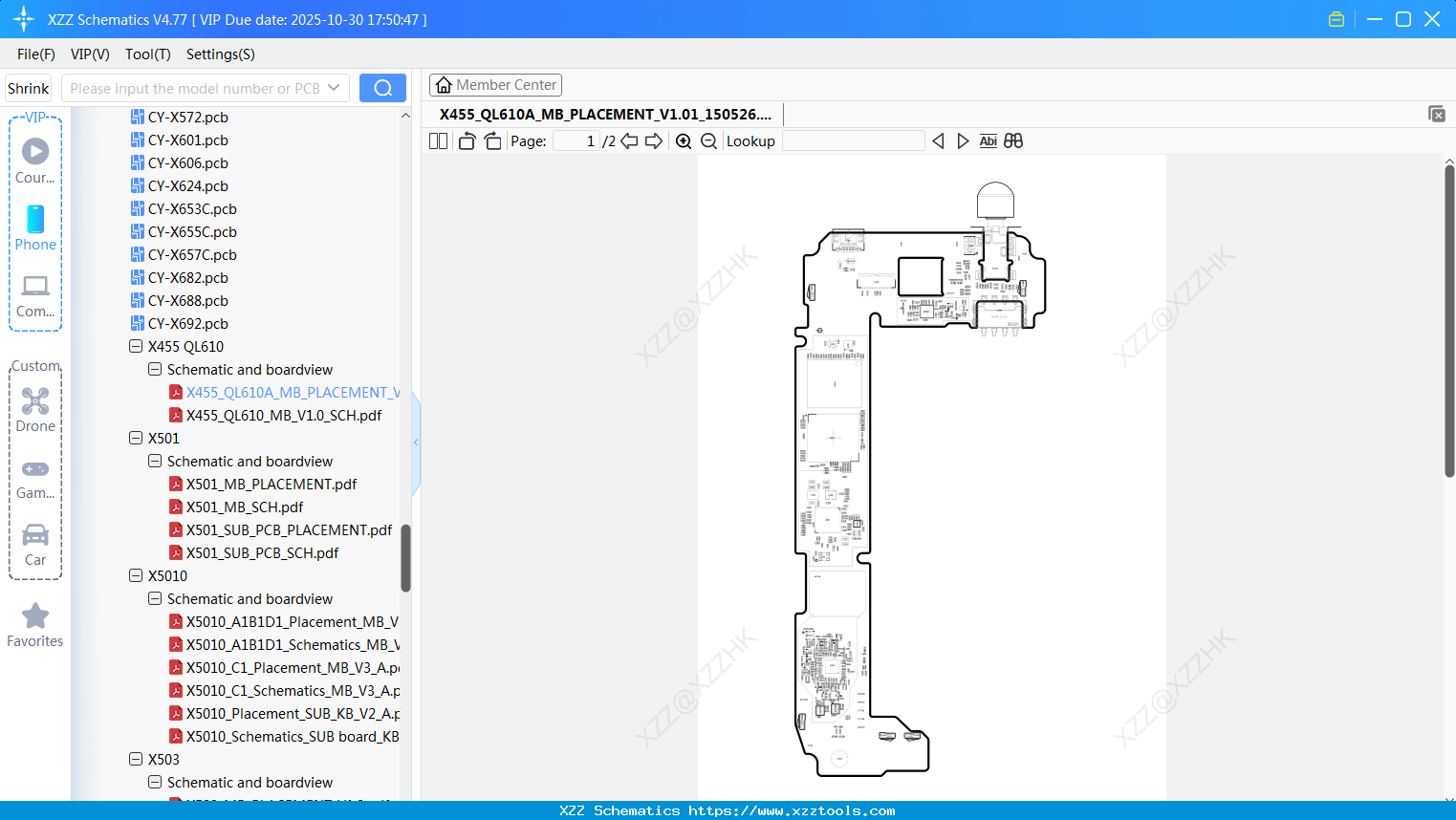 Infinix X455_QL610A_MB_PLACEMENT_V1.01_150526